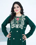 Green Embroidered Cord Set |  2 PC